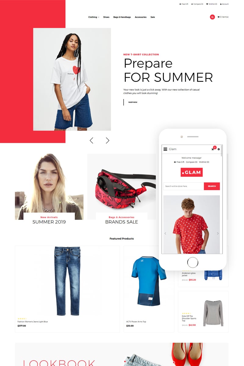 Template #109925 Bags Clothes Webdesign Template - Logo template Preview