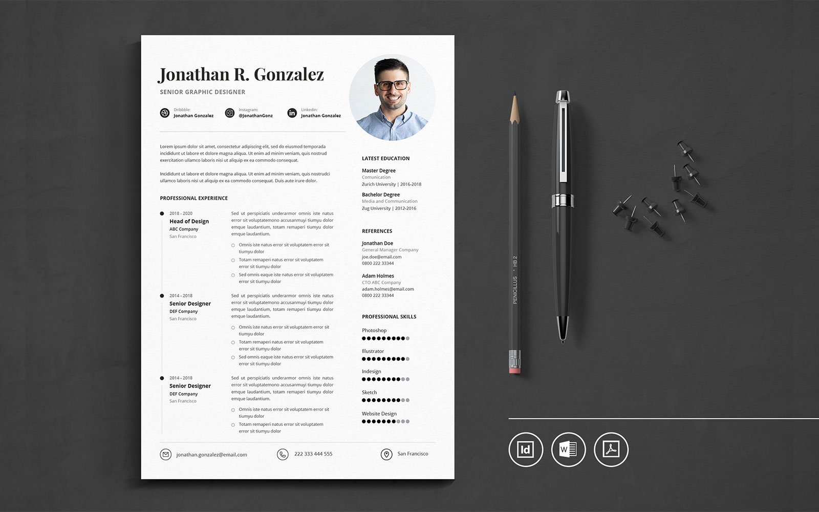 Kit Graphique #109953 Resume Cv Divers Modles Web - Logo template Preview