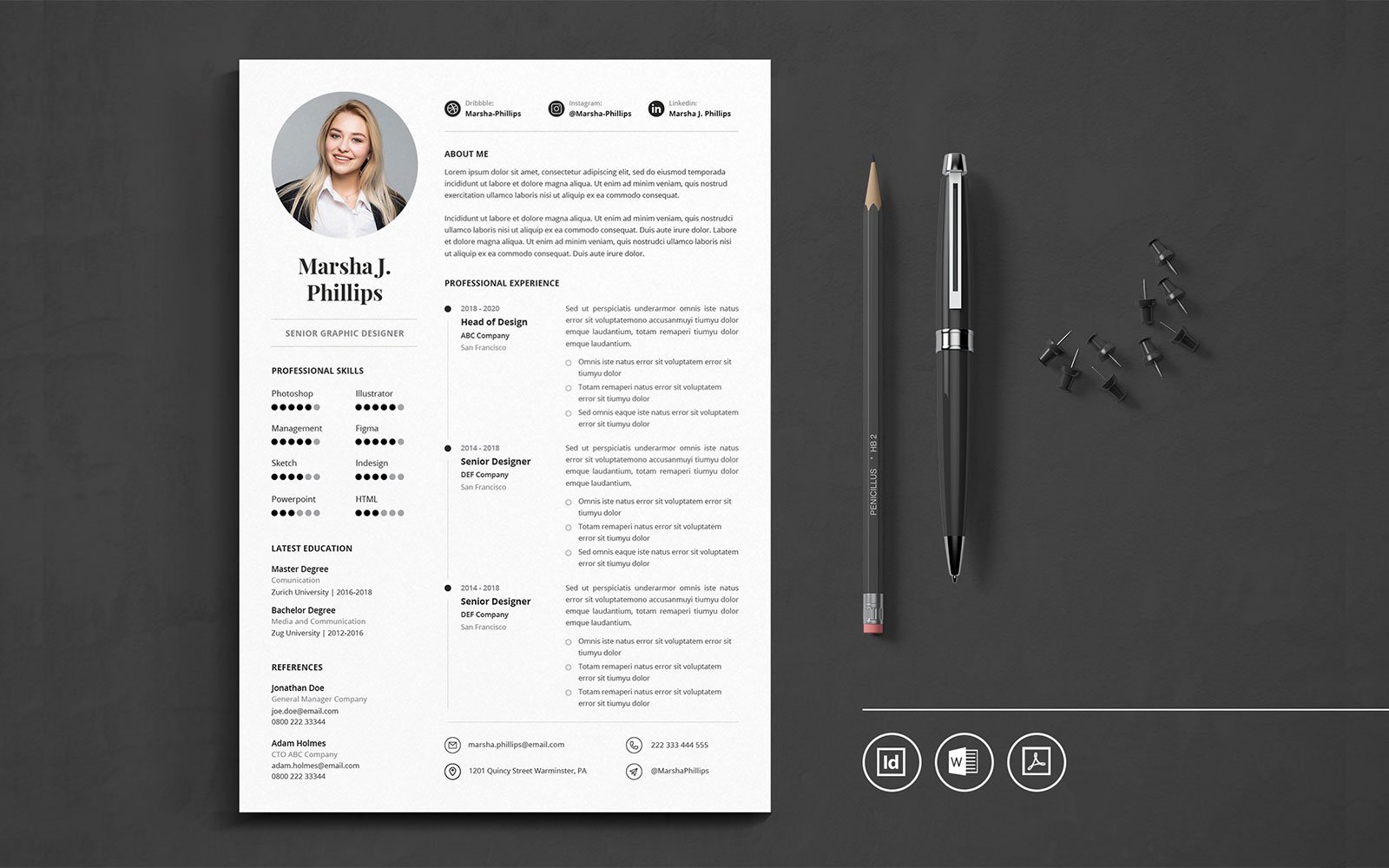 Kit Graphique #109955 Resume Cv Divers Modles Web - Logo template Preview