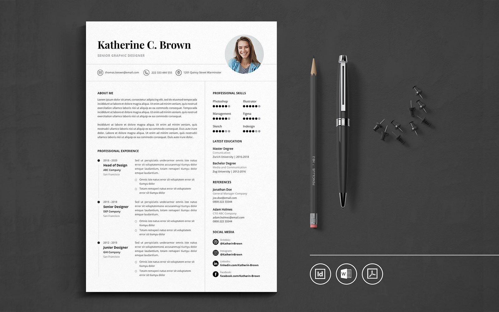 Kit Graphique #109958 Resume Cv Divers Modles Web - Logo template Preview