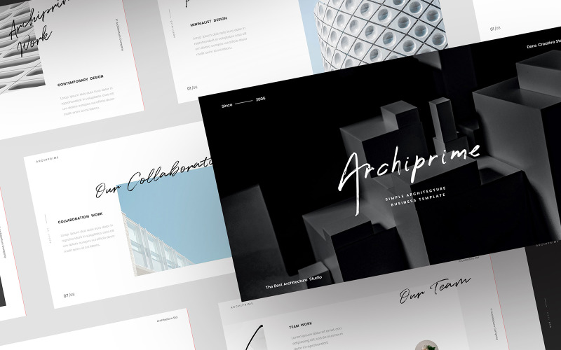 Archiprime – Simple Business PowerPoint template PowerPoint Template