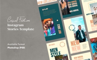 Casual Fashion Instagram Stories Template for Social Media