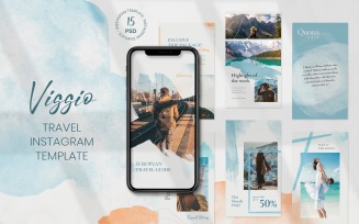Viggio - Travel Instagram Stories Template for Social Media