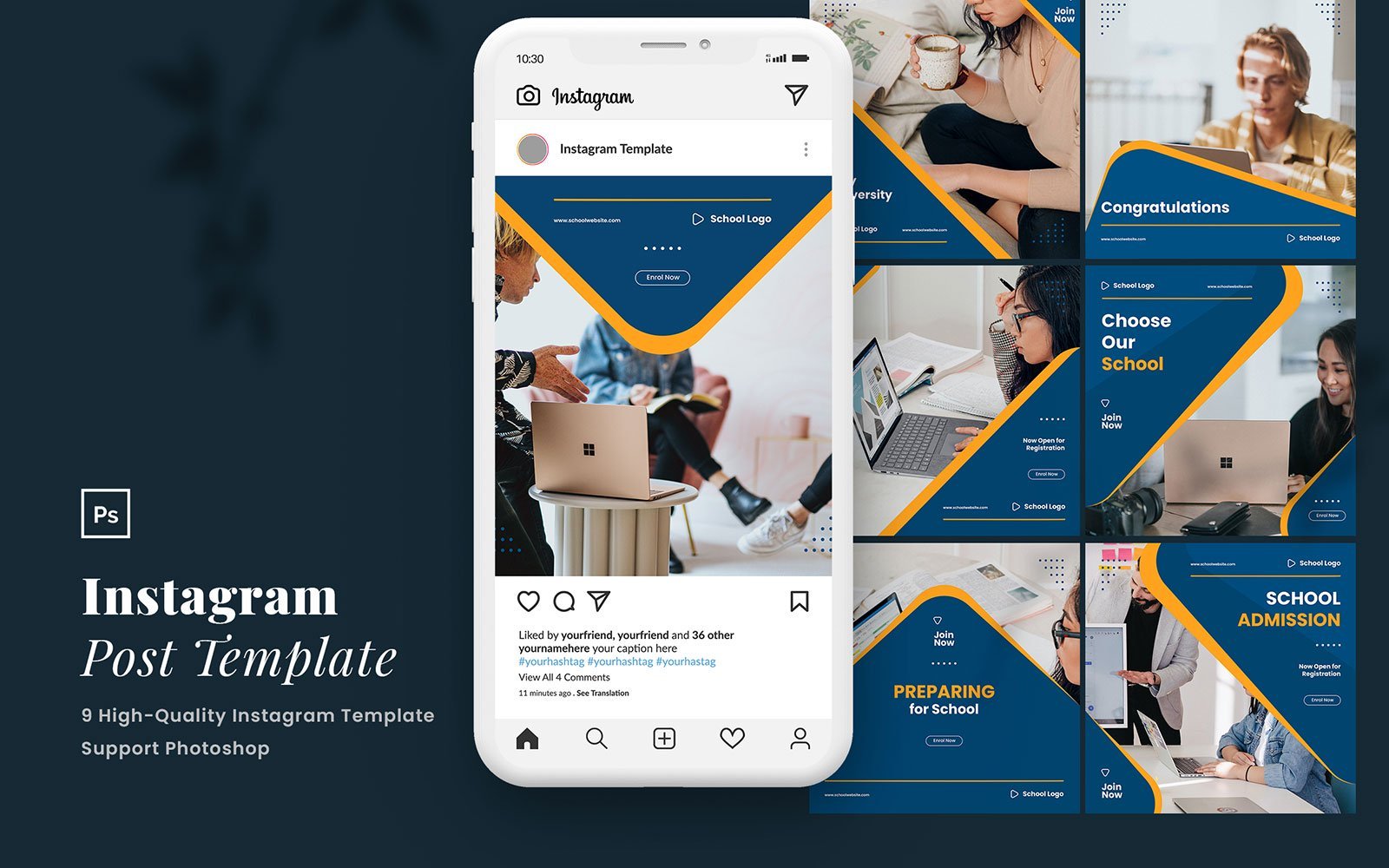 Template #110142 Instagram Company Webdesign Template - Logo template Preview