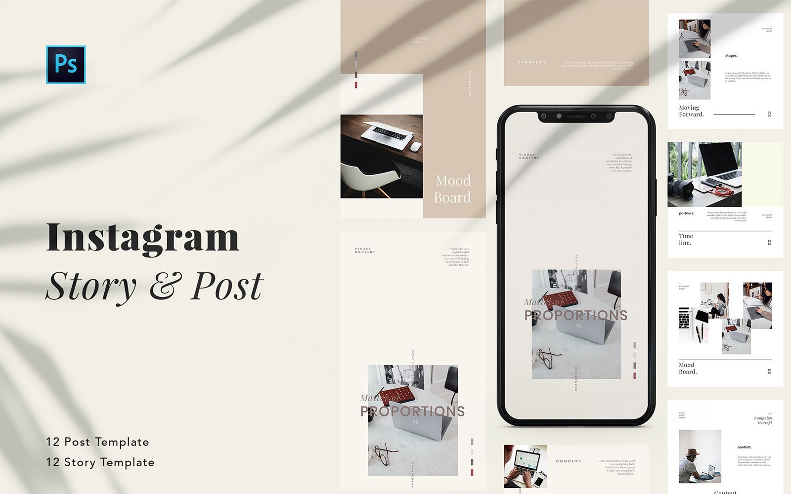 Kit Graphique #110157 Corporate Instagram Divers Modles Web - Logo template Preview