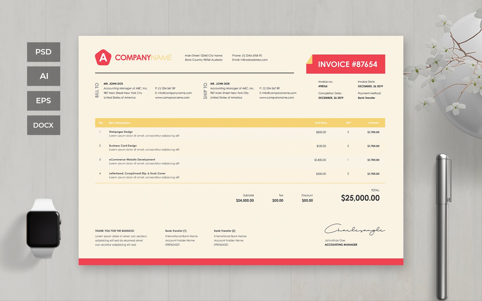 Template #110195 Corporate Payment Webdesign Template - Logo template Preview