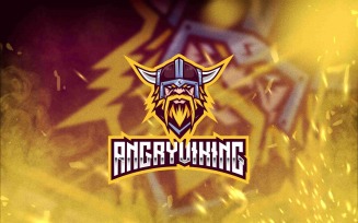 Angry Viking Esport Logo Template