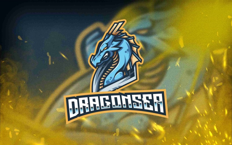 Dragon Sea Esport Logo Template