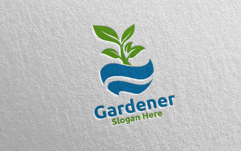 Global Botanical Gardener 23 Logo Template