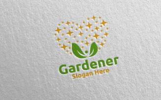Love Botanical Gardener 24 Logo Template