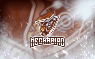 Mecha Bird Esport Logo Template