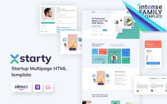 Starty - IT Startup Company Website Template