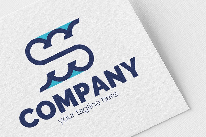 Template #110266 Swaterseawavescloudswindairecologynatureresortsourcelogosignminimalismone Colortwo Webdesign Template - Logo template Preview