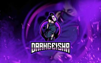 Dark Geisha Esport Logo Template