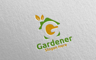 House Botanical Gardener 53 Logo Template