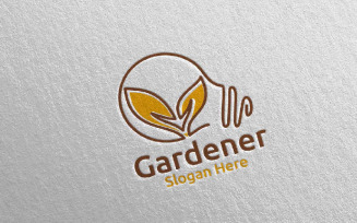 Idea Botanical Gardener 42 Logo Template