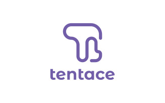 Letter TL Line - tentace Logo Template