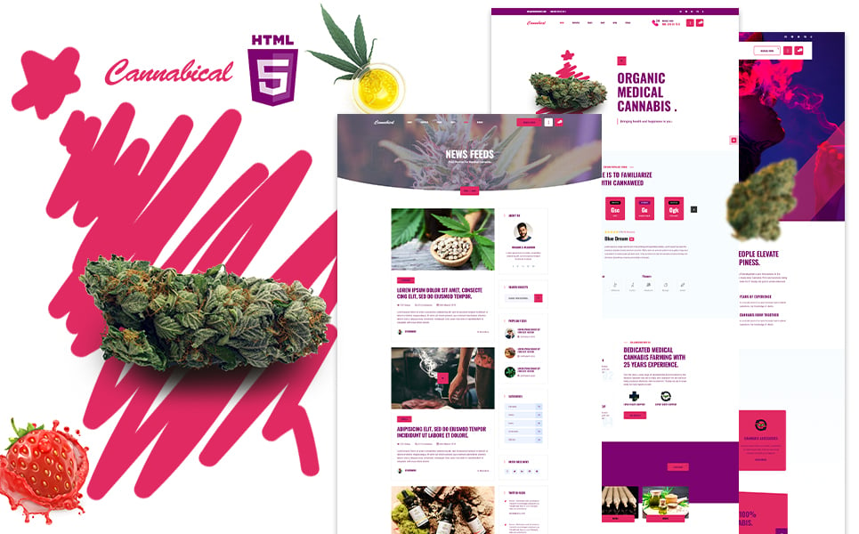 Template #110426 Cannabis Shop Webdesign Template - Logo template Preview