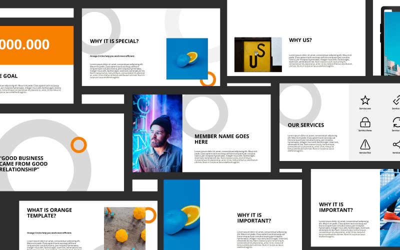 Orange Presentation PowerPoint template