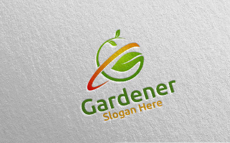 Botanical Gardener Care 57 Logo Template