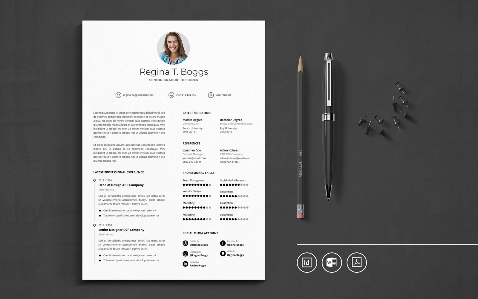 Kit Graphique #110500 Resume Cv Divers Modles Web - Logo template Preview