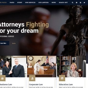 Attorney Business WordPress Themes 110519