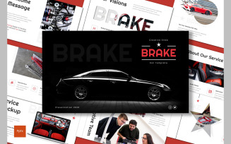 Brake PowerPoint template