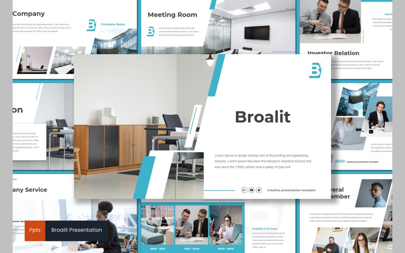 Broalit PowerPoint template PowerPoint Template