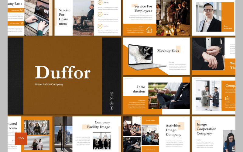 Duffor PowerPoint template PowerPoint Template