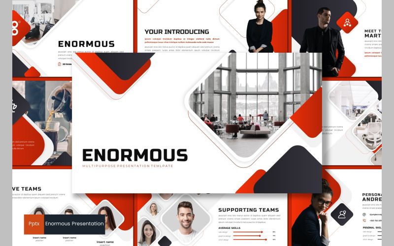 Enormous PowerPoint template PowerPoint Template