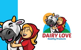 Dairy Love Logo Template