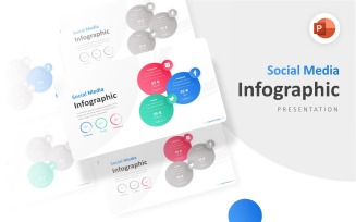 Three Circle Options Infographic Presentation PowerPoint template