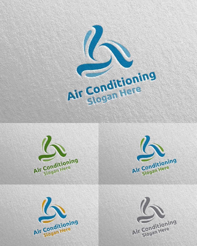 Template #110721 Air Conditioning Webdesign Template - Logo template Preview