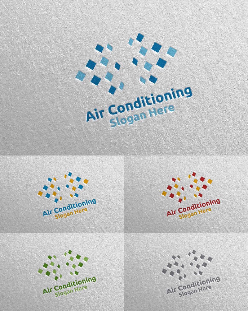 Template #110722 Air Conditioning Webdesign Template - Logo template Preview