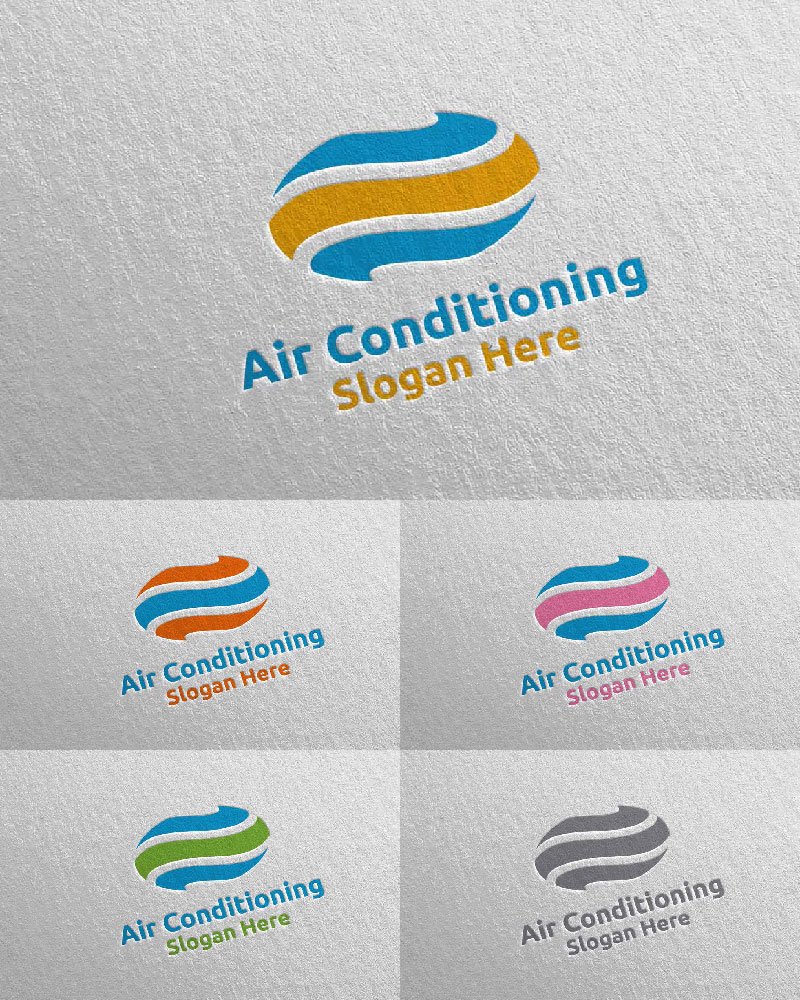 Template #110731 Air Conditioning Webdesign Template - Logo template Preview