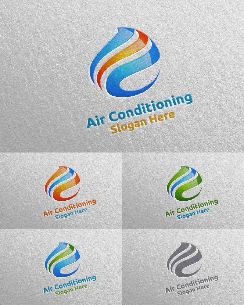 Template #110733 Air Conditioning Webdesign Template - Logo template Preview