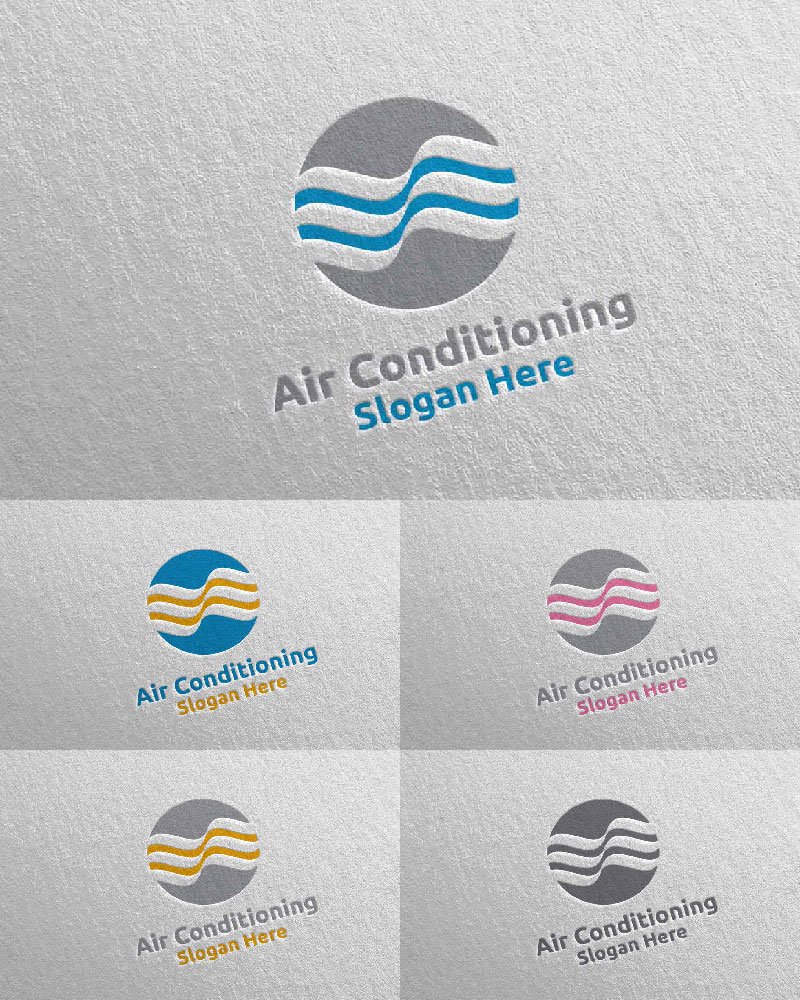 Template #110735 Air Conditioning Webdesign Template - Logo template Preview