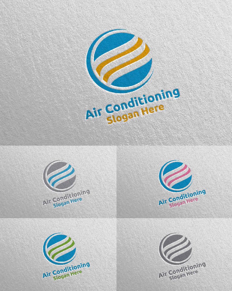 Template #110737 Air Conditioning Webdesign Template - Logo template Preview