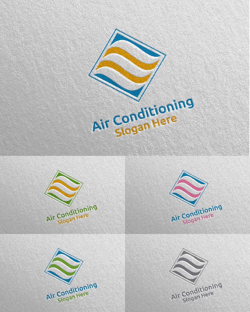 Template #110754 Air Conditioning Webdesign Template - Logo template Preview