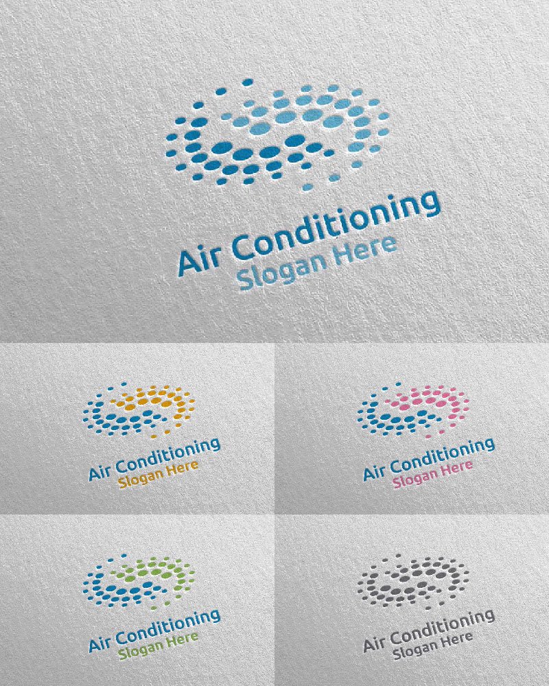 Template #110755 Air Conditioning Webdesign Template - Logo template Preview