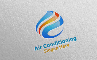 Air Conditioning and Heating Services 1 Logo Template