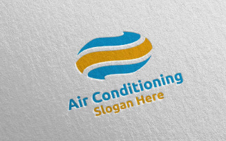 Air Conditioning and Heating Services 2 Logo Template