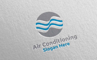 Air Conditioning and Heating Services 5 Logo Template