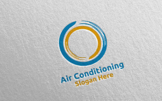 Air Conditioning and Heating Services 8 Logo Template