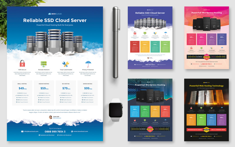 Hosting Flyer - Corporate Identity Template
