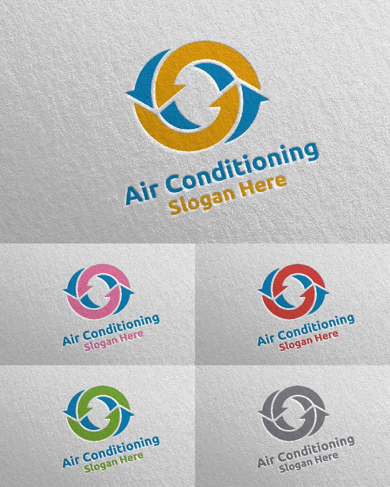 Template #110831 Air Conditioning Webdesign Template - Logo template Preview
