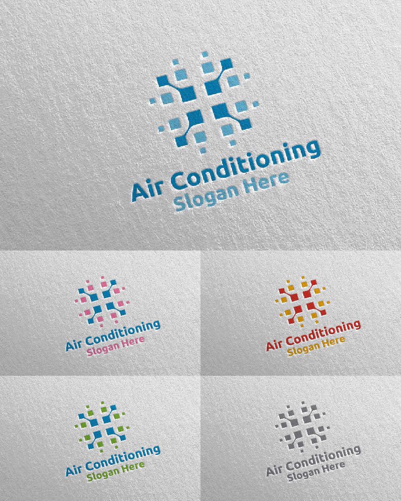 Template #110834 Air Conditioning Webdesign Template - Logo template Preview