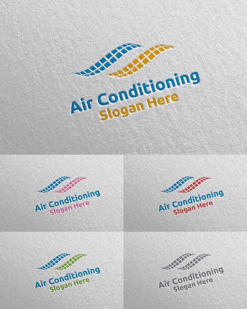 Template #110835 Air Conditioning Webdesign Template - Logo template Preview