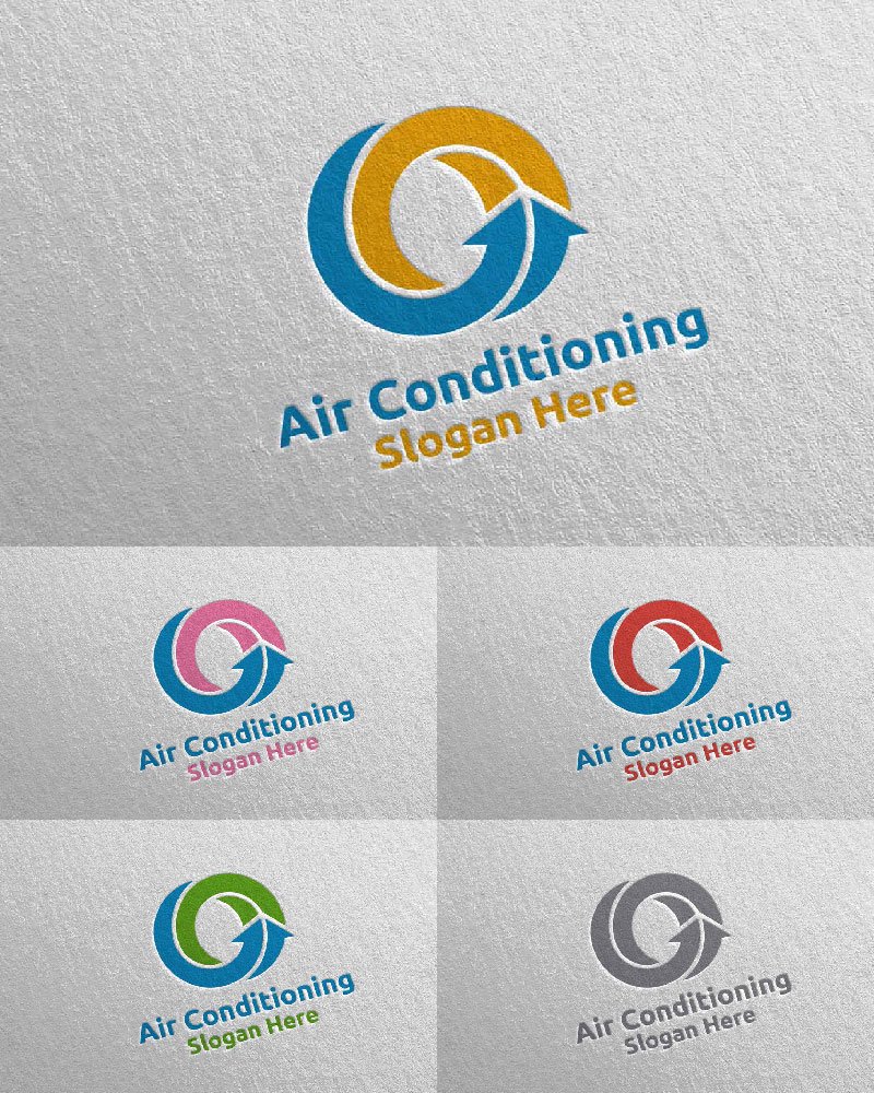 Template #110836 Air Conditioning Webdesign Template - Logo template Preview