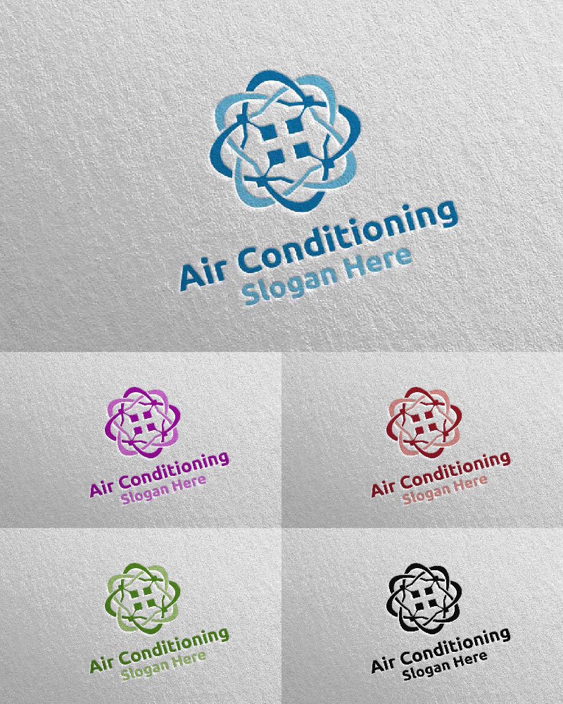 Template #110893 Air Conditioning Webdesign Template - Logo template Preview